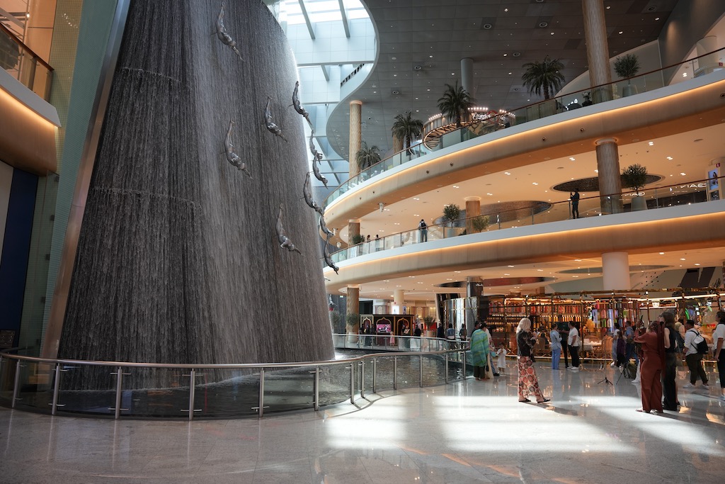 Wasserfall in der Dubai Mall